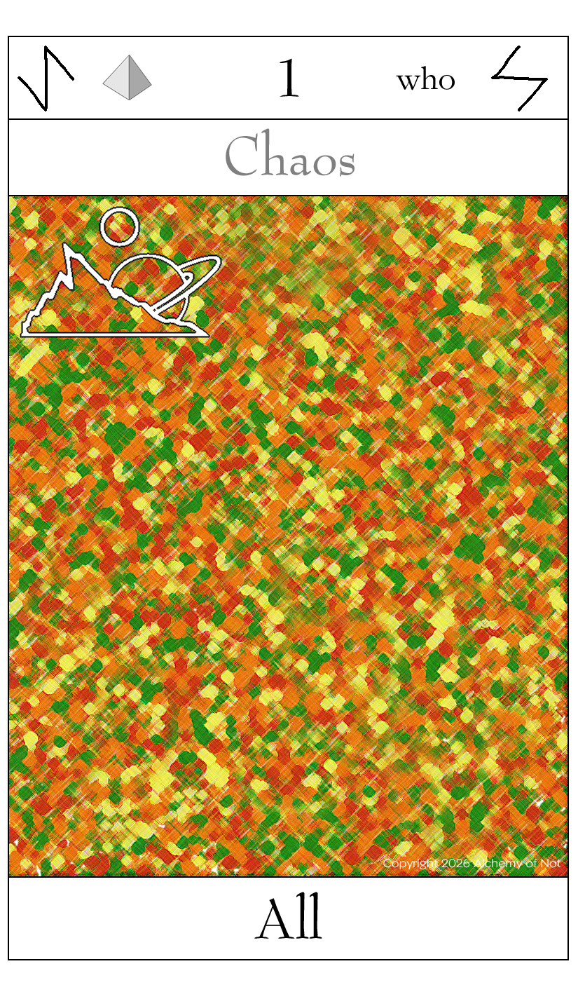 Not Tarot Card - Key 1: All